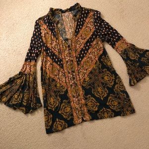 Free People - floral tunic